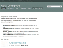 Tablet Screenshot of guitarunderground.com